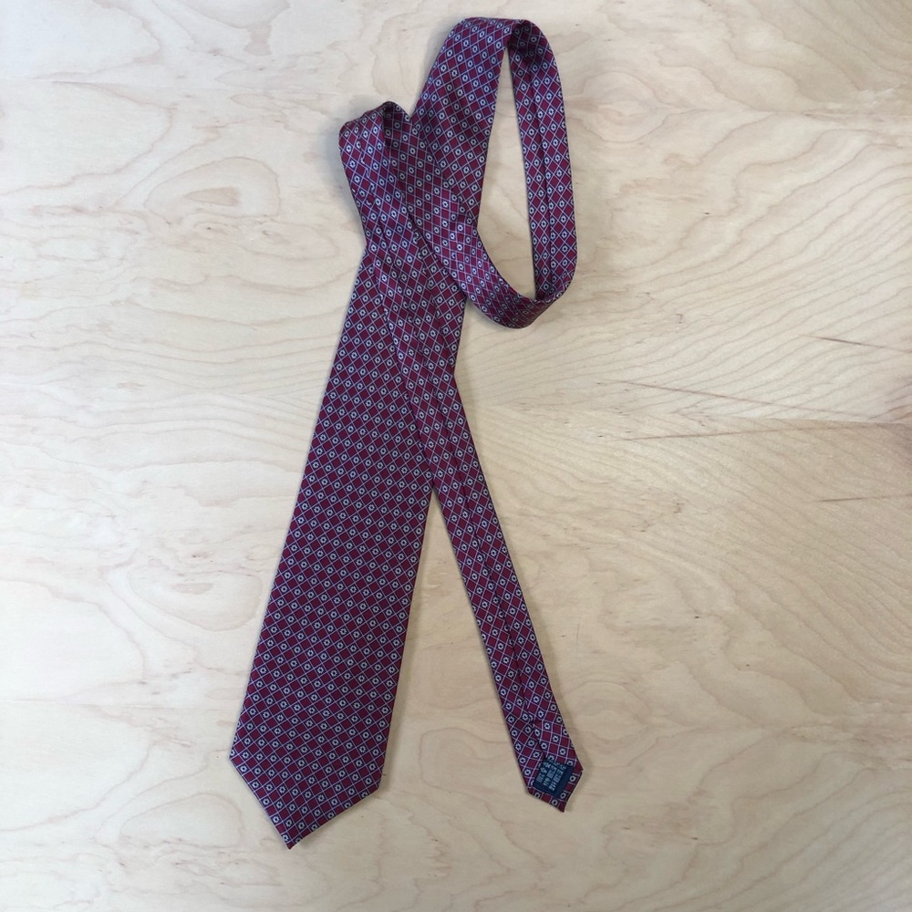 Burgundy Silk Tie